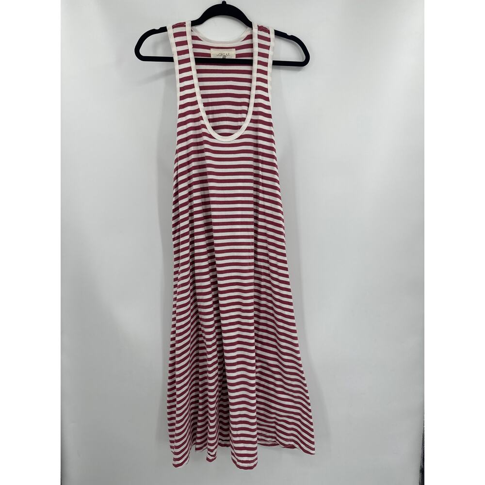 The Great The Swing Stripe Tank Dress Terracotta Size 3 / US Large